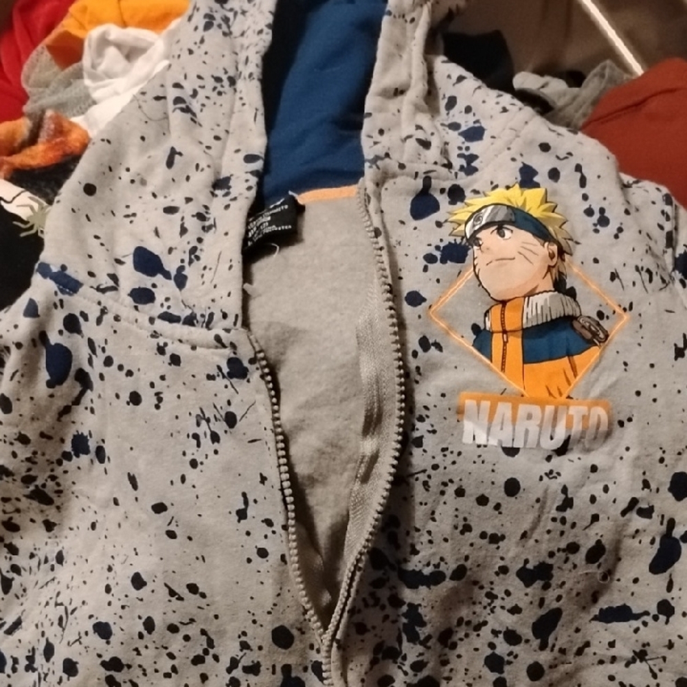Kids Gray Naruto Hoodie